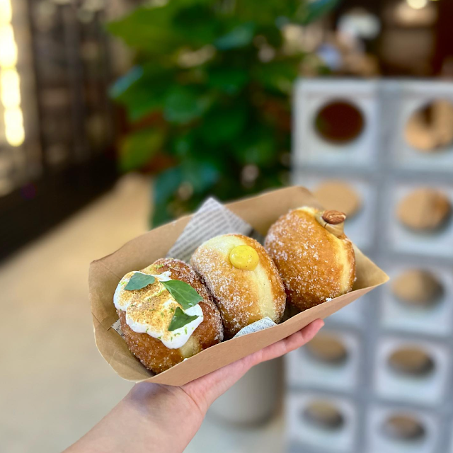 Sourdough doughnut from Nakey Singapore café on Trengganu Street