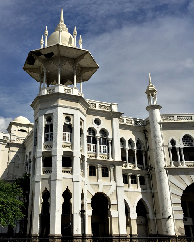 Kuala Lumpur Railway Station colonial façade with Moorish arches