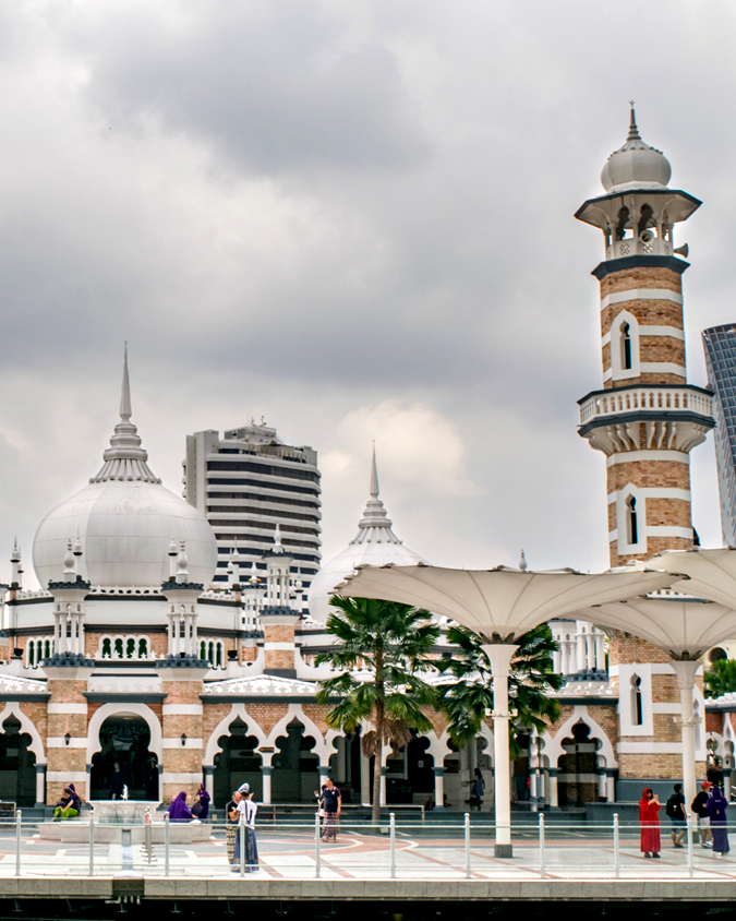 Sultan Abdul Samad Jamek Mosque at Klang and Gombak river confluence in Kuala Lumpur