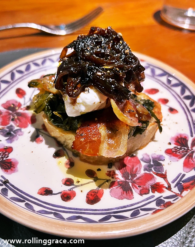 Antipasti dish at Osteria Mozza Singapore featuring layered textures and flavours