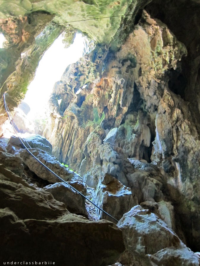 Limestone cave temple interior at Gua Charas near Kuantan
