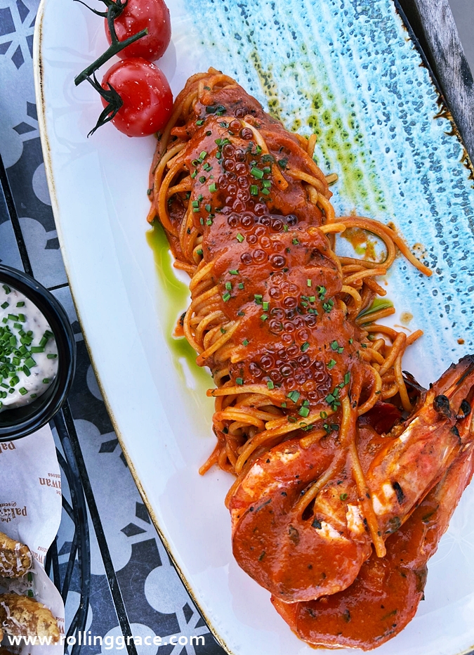 Seafood main from +Twelve Beach Club Sentosa served whole and presented for shared dining