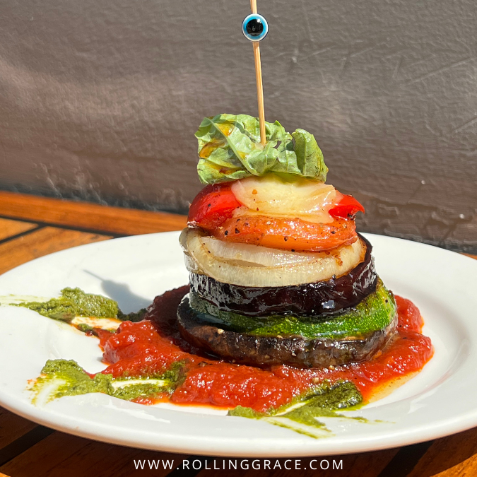 Mediterranean Grilled Vegetable Stack at The Fat Frog Langkawi
