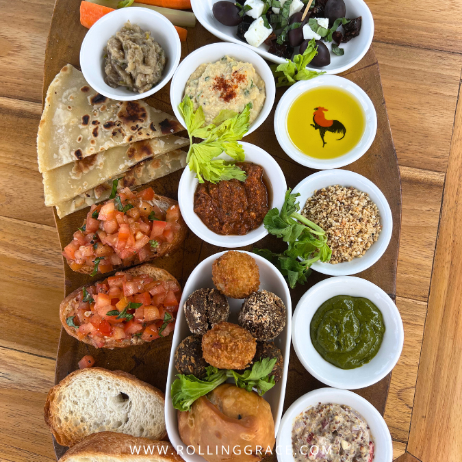 The Fat Frog Langkawi menu spread with a selection of dishes and condiments