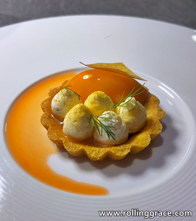 We Tried the 7-Course La Dégustation Menu at Sabayon EQ KL 10 Fruit tart with passionfruit coulis and cream puffs, dessert course at Sabayon EQ Hotel KL