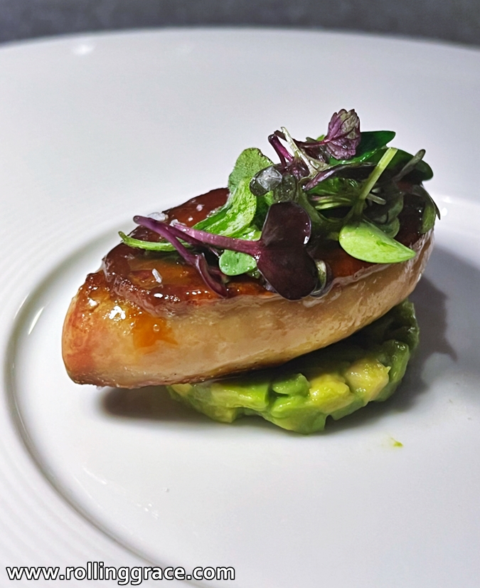 We Tried the 7-Course La Dégustation Menu at Sabayon EQ KL 5 Seared goose liver with avocado and microgreens, La Dégustation tasting menu at Sabayon EQ KL