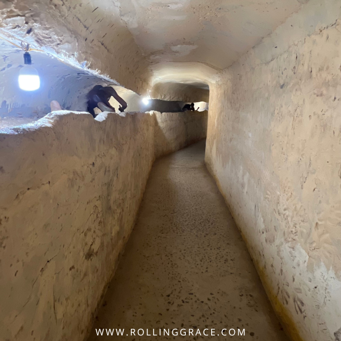 Underground tunnel Phu Quoc Prison Vietnam war history
