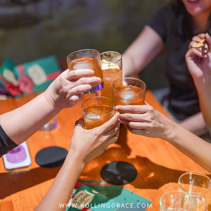 Visitors enjoying the festive atmosphere at Kwai Chai Hong during Christmas.