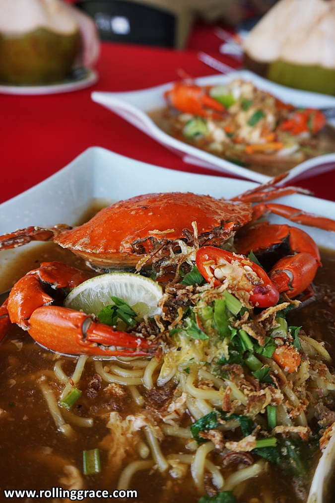 Mee ketam seafood noodles at Crab Farm Kubang Badak Langkawi