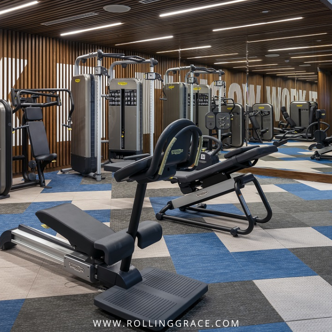 Gym at Hard Rock Hotel Desaru Coast with modern fitness equipment
