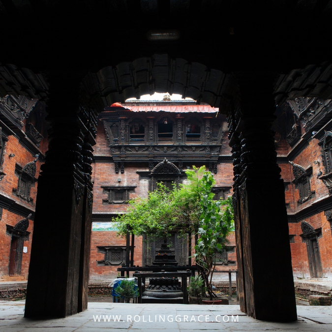 Discovering Kumari Goddess of Nepal: 9 Fascinating Truths 4 Inner courtyard of Kumari Ghar, the residence of the living goddess in Nepal