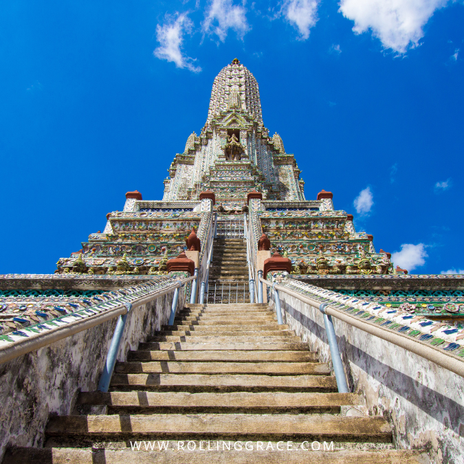 Wat Arun Temple Bangkok: 10 Things to Know Before Visiting 10 Steep stone steps leading up Wat Arun central prang