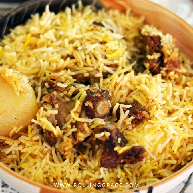 A. Muthu House of Briyani Klang briyani rice with meat