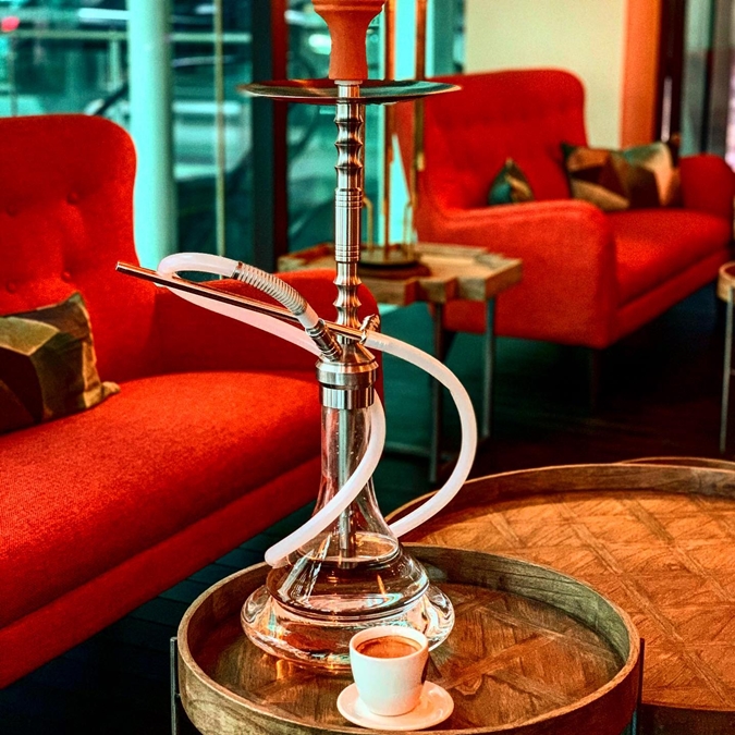 Shisha lounge seating and hookah at Big Boss Publika Kuala Lumpur