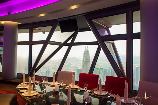 ORBIT Revolving Dining Kuala Lumpur Tower panoramic skyline restaurant