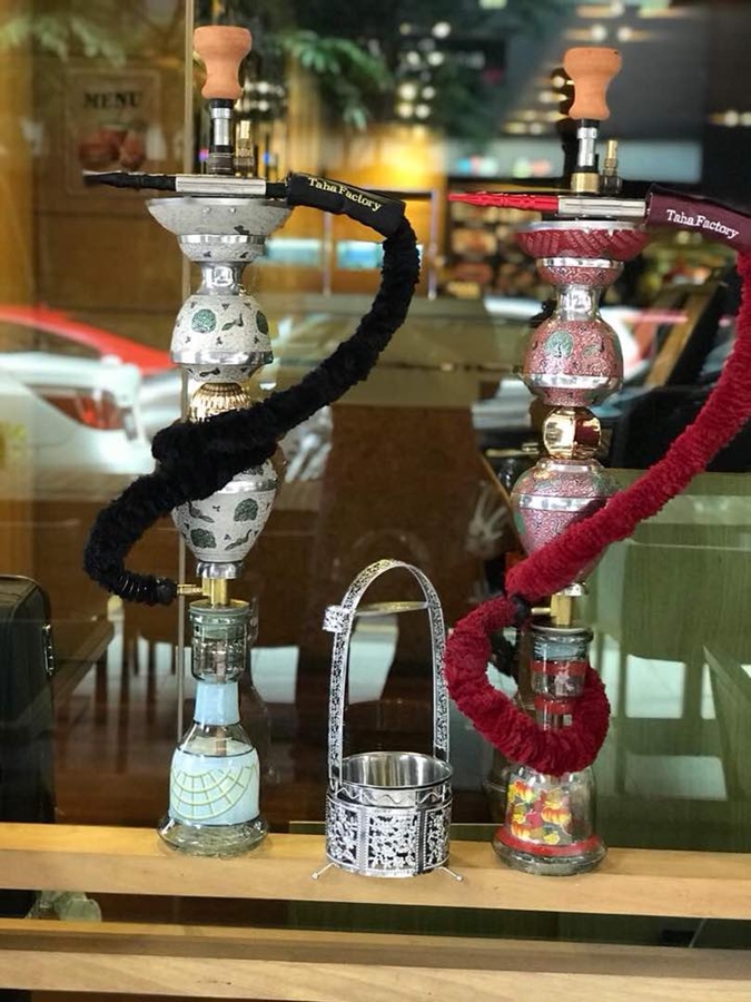 Hookah and charcoal preparation at Pulse Publika Kuala Lumpur