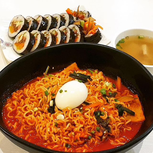 Korean stew with egg and side dishes at Sopoong Korean Restaurant in Klang Valley Malaysia