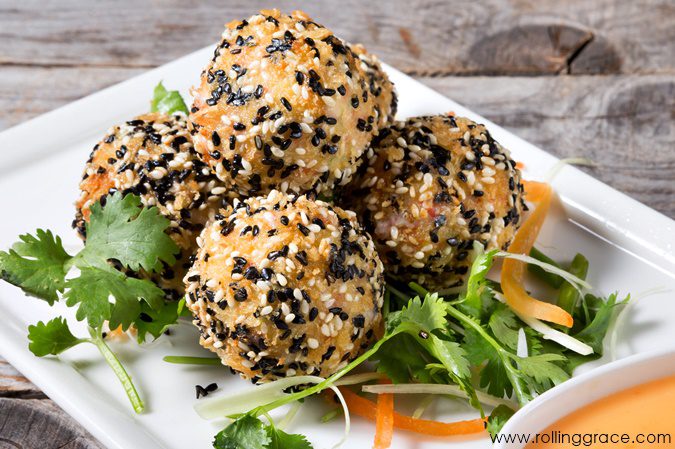 Crispy chia seed and herb coated bites served on a white plate with fresh coriander Thick blueberry smoothie bowl topped with sliced banana, berries, and chia seeds is one of the Ways to Eat Chia Seeds
