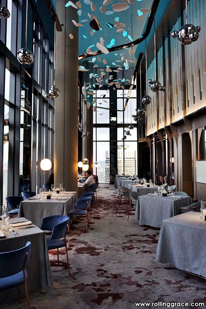5 Ways Sabayon at EQ Rooftop Restaurant Aces KL Fine Dining 6 Floor-to-ceiling windows at Sabayon EQ Kuala Lumpur fine dining restaurant interior