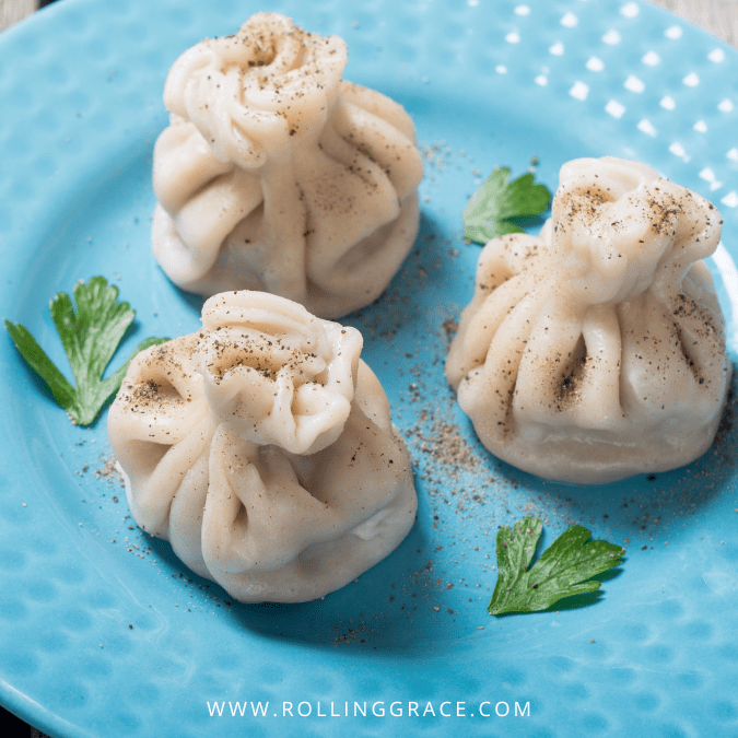 20 Best Dumplings in the World You Need to Try at Least Once 14 Georgian khinkali dumplings filled with spiced beef and pork on a plate in Tbilisi, Georgia.