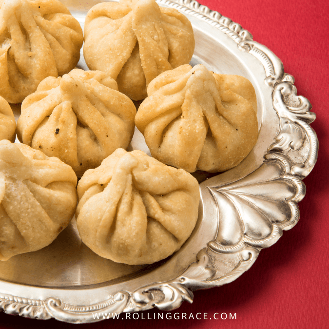 20 Best Dumplings in the World You Need to Try at Least Once 11 Indian modak rice flour dumplings filled with coconut and jaggery, offered during Ganesh Chaturthi in Maharashtra.