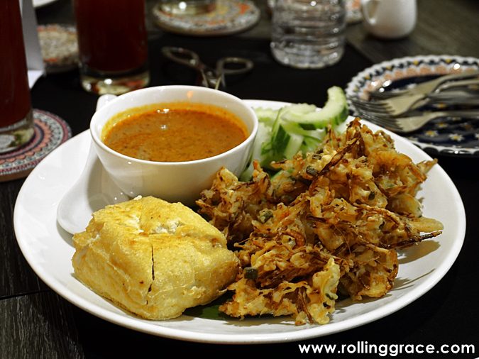Jawi House Cafe Gallery: 6 Best Jawi Peranakan Dishes to Try 7 Cucur Udang crispy prawn fritters with peanut sauce at Jawi House Cafe Gallery George Town Penang