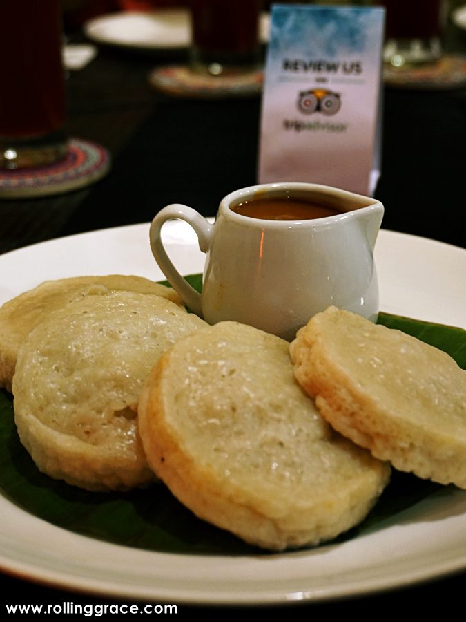 Jawi House Cafe Gallery: 6 Best Jawi Peranakan Dishes to Try 8 Serabai fermented rice crumpets with caramel kaya dip at Jawi House Cafe Gallery Penang