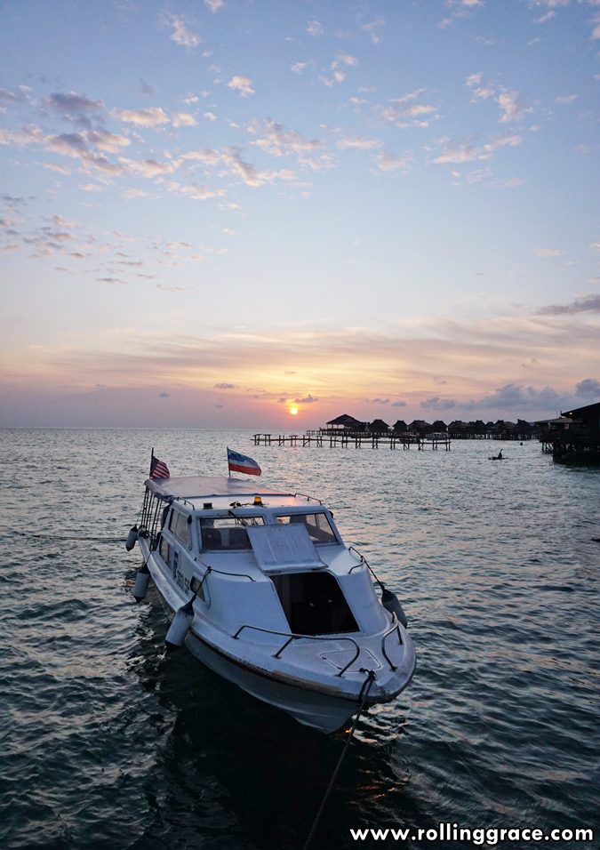 Sipadan Mabul Resort SMART Sabah: 7 Essential Travel Tips 10 Sipadan Mabul Resort dive speedboat at sunrise on the Celebes Sea Mabul Island Sabah