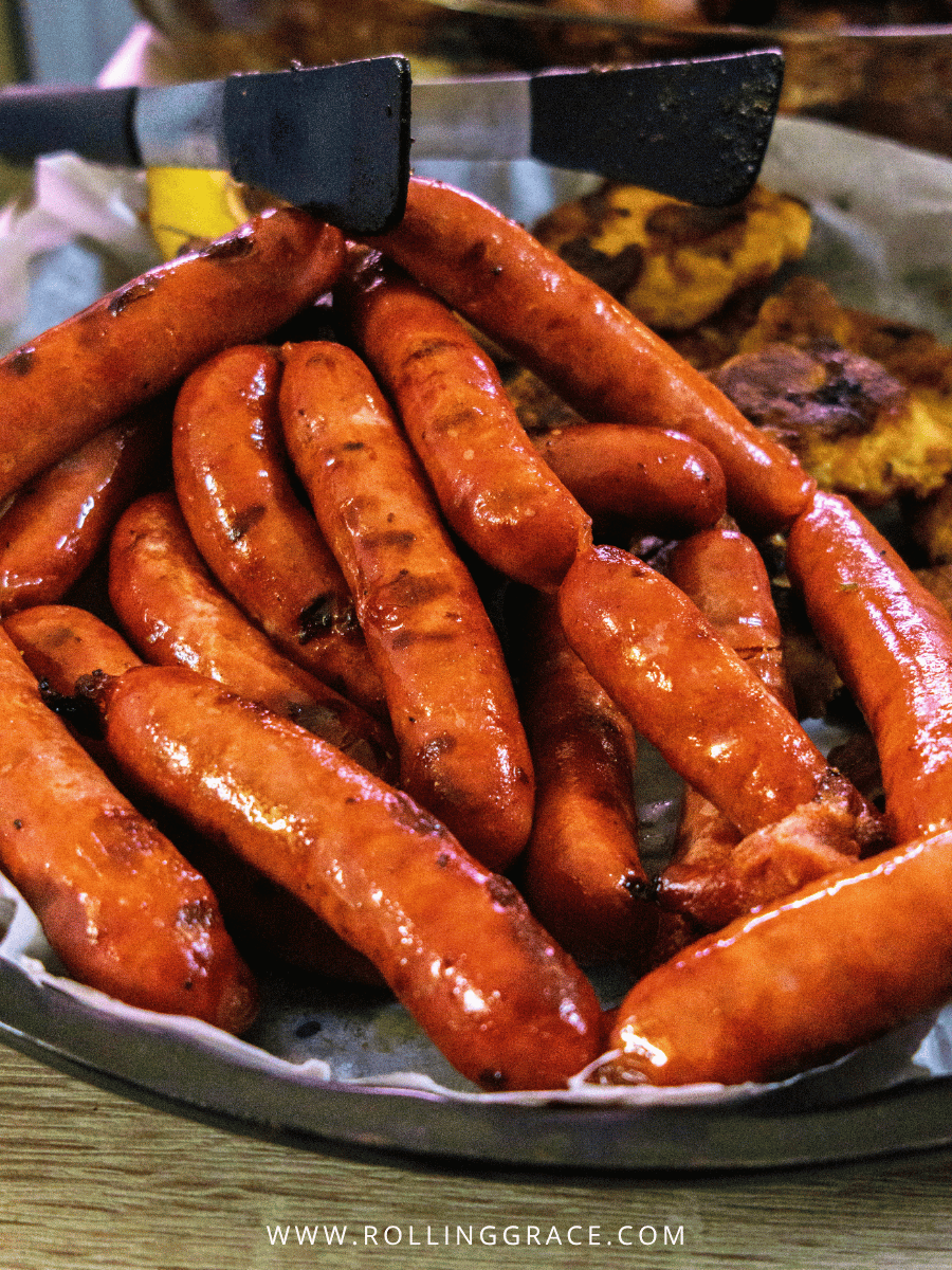 Bosnian roštilj mixed grill of sausages and grilled meats on a platter