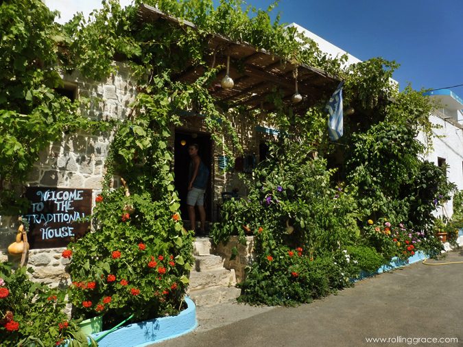 Exploring Kos Greece: 10 Most Stunning Things to Do 12 Stone entrance and courtyard of a traditional house in Antimachia village at Kos Island Greece