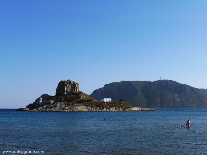 Exploring Kos Greece: 10 Most Stunning Things to Do 3 Rocky headland and clear blue water along the coastline between beaches at Kos Island Greece
