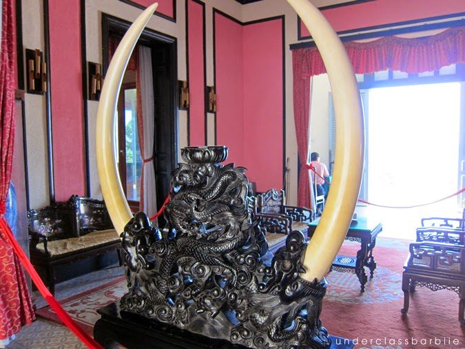 9 Best Vũng Tàu Attractions You Can't Miss in Vietnam 8 Interior of Bach Dinh White Palace museum with antiques on display in Vũng Tàu Vietnam