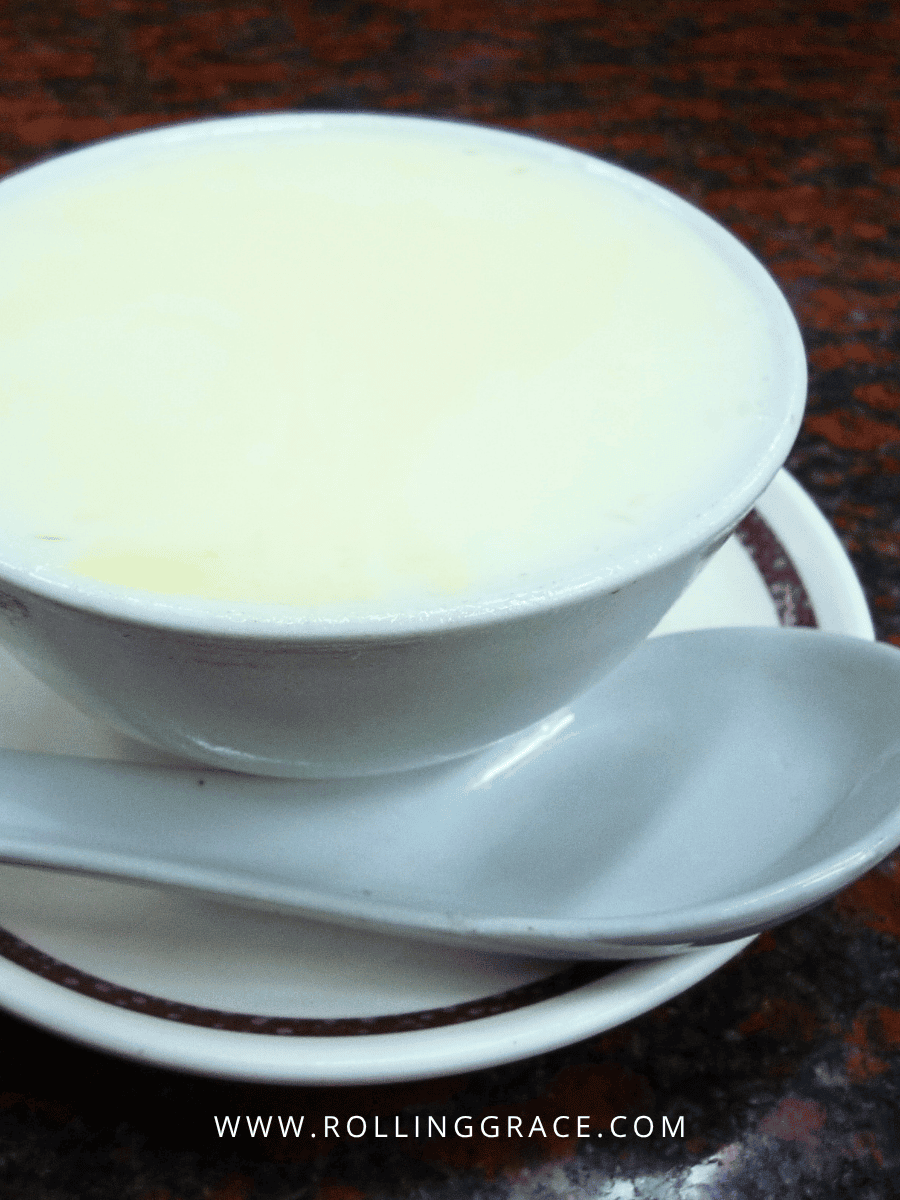 What to Eat in Macau: 10 Best Macanese Food to Try 16 Bowl of smooth ginger milk pudding served in a white cup in Macau