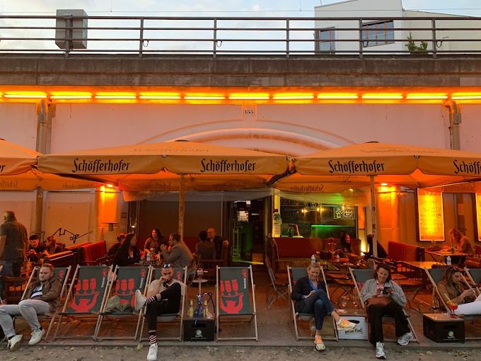 OLLA Grill and Orient Lounge Berlin with shisha terrace inside historic S-Bahn arches at James Simon Park