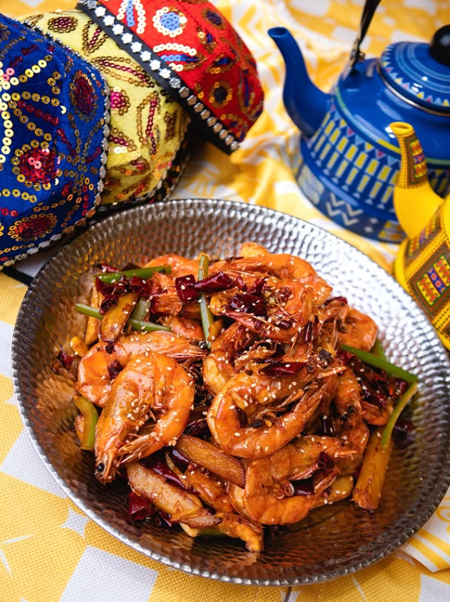 10 Best Halal Restaurants in 1 Utama: Muslim Friendly Food 4 Chilli prawn stir-fry at Pasar Eatai, a Chinese Muslim restaurant among halal restaurants in 1 Utama, Petaling Jaya