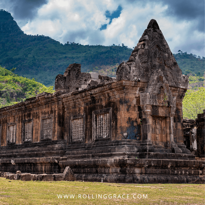 11 Best Things to Do in Champasak and Must-see Attractions 3 Vat Phou Temple ancient Khmer ruins with moss-covered sandstone walls in Champasak Laos